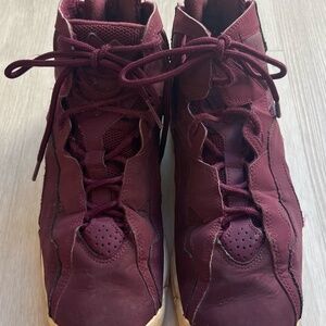 Jordan True Flight Burgundy Sneakers - Size 7Y/Men’s 7/Women’s 8.5, Gently Used
